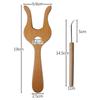 Knitted Suit Wooden Knitting Fork Yarn DIY Craft DIY Scarf Making Tool Macrame Tool Braiding Tool
