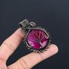 Ruby Pendant Gemstone Jewelry, 999 Copper Wire Wrapped Handmade Pendant, Latest Design Jewelry