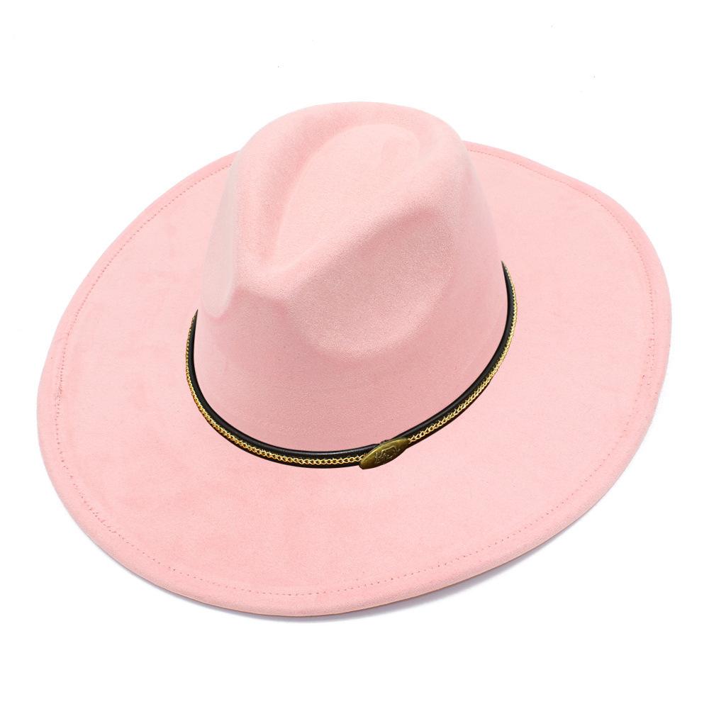 Cappello a cilindro fedora oversize stile europeo e americano uomo e donna semplice ed elegante parasole da esterno cappello jazz cappello da spiaggia per vacanze al mare