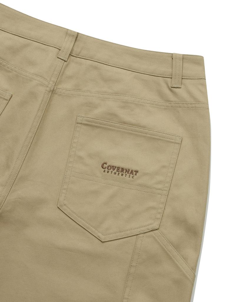 COVERNAT Semi-Wide Fit Work Pants Beige