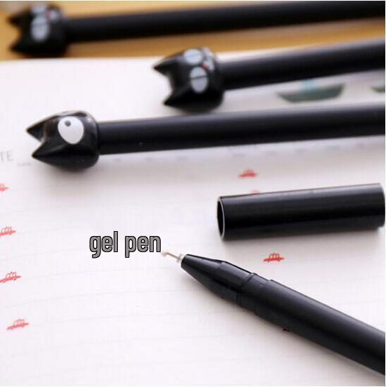 Creative Cute Black Cat Needle Tip Pen - Office & Student Signature Pen