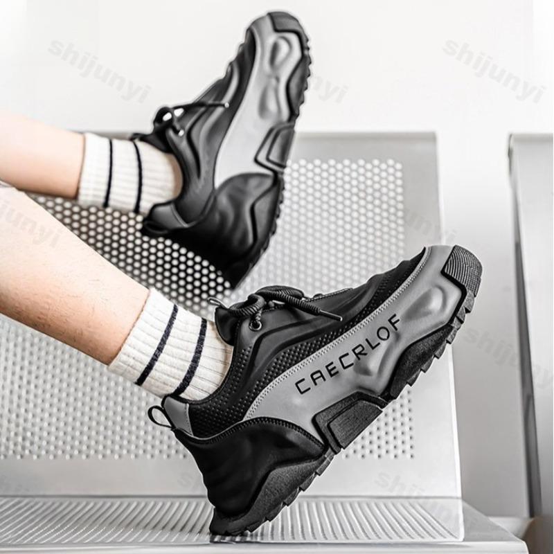 Fashion Fashion Trend Men's Low Top Casual Thick Soled Shoes 2025 Autumn Mesh Breathable Comfortable Versatile Non Slip Chunky sneakers