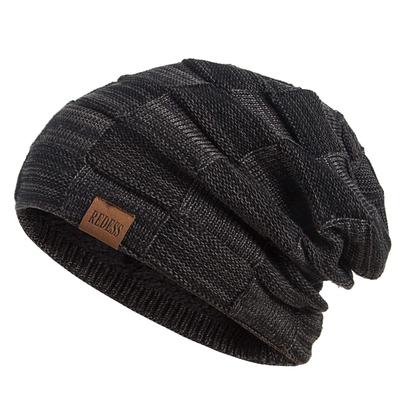 REDESS Mütze für Männer und Warme Winter Strick Slouchy Dicke Skull Cap Frauen, Mütze,