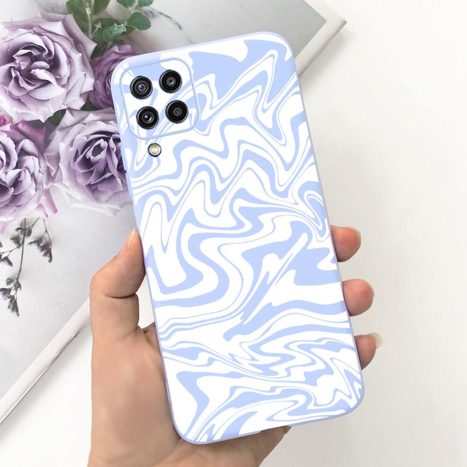 Für Samsung Galaxy M22 F22 Hülle Samsung M22 F22 4G SM-M225F E225F Mode Mond Design Weiches Silikon Schutzhülle Handyhüllen