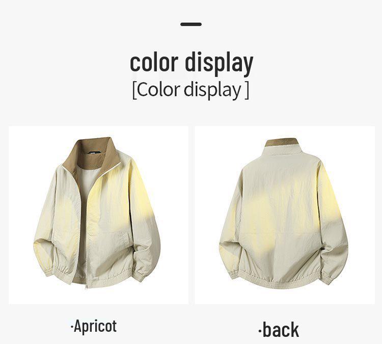 2026 Spring Men's Trendy Retro Windproof Reversible Jacket: Versatile, Comfortable, Loose-Fit Casual Outerwear