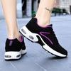 Fashion Black Sports Shoes Mesh Breathable Adult Sneakers Women Shoes Thick Sole Tennis Running Shoes 2025 Spring Summer Sneakers Ladies