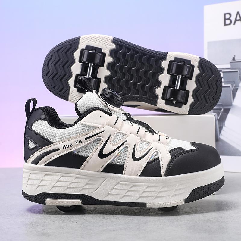 29-40 Boys/Girls' Shoes with Four Wheel Sports Roller Skating Removable Skating Shoes Girl Skate Shoes