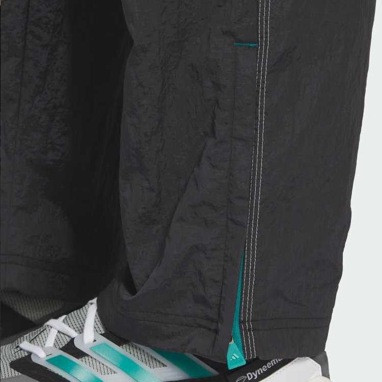 Adidas SS25 EQT Series Woven Loose Soft Fashion Knitted Sports Pants Men Pants Black KA7981