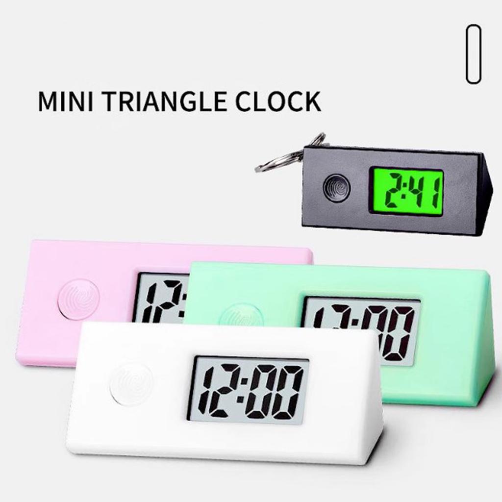 Kompakte Schlüsselanhänger Elektronische Uhr Miniatur Nachtleuchtende Elektronische Uhr Schlüsselanhänger Ideal für Prüfungen Arbeit & Outdoor-Sportarten