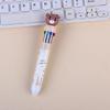 10 in 1 Multicolor Ballpoint Pen Lovely Bear Ballpoint Pen 0.5mm Multicoloured Pen Retractable Ballpoint Pen for School