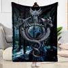 Gothic Style Blanket Warmthful Decor Suitable for Office Bed Seaside All-Season Use Warmthful Decor Best Holiday Gift for Friends Family