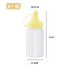 4Pcs Small Portable Squeeze Sauce Bottle Thickened Plastic Squeeze Split Bottle Kitchen Seasoning Storage Box Sauce Bottles Set