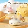 Usb Rechargeable Smart Ufo Cat Toy With Rotating Feather Automatic Fun Interactive Play For Indoor Cats Kitten Training