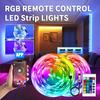 Colorful LED Light Strip with 24 Key Remote Control APP To Control Indoor Party Atmosphere Lights, 1/2/3/5/10/15/20M for You To