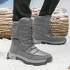 Fashion New Warm Plush Women's Men's Snow Fashion Outdoor Platform Anti-Slip Hiking Waterproof Winter Warm Ankle Boots