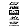 Reflective WP Shock Absorber Sticker for Motorcycles - R2R Adventure Helmet & Car Body Decals