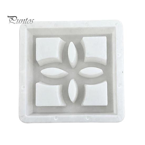 Decorative Garden Flagstone Maker Plastic Stepping Stones Mold, Reusable Concrete Mold for Walkway Path Maker, Durable DIY Casting Outdoor Cement
