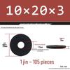 Thickened Black Flat Washer: Enhanced Round Metal Spacer for Home Use
