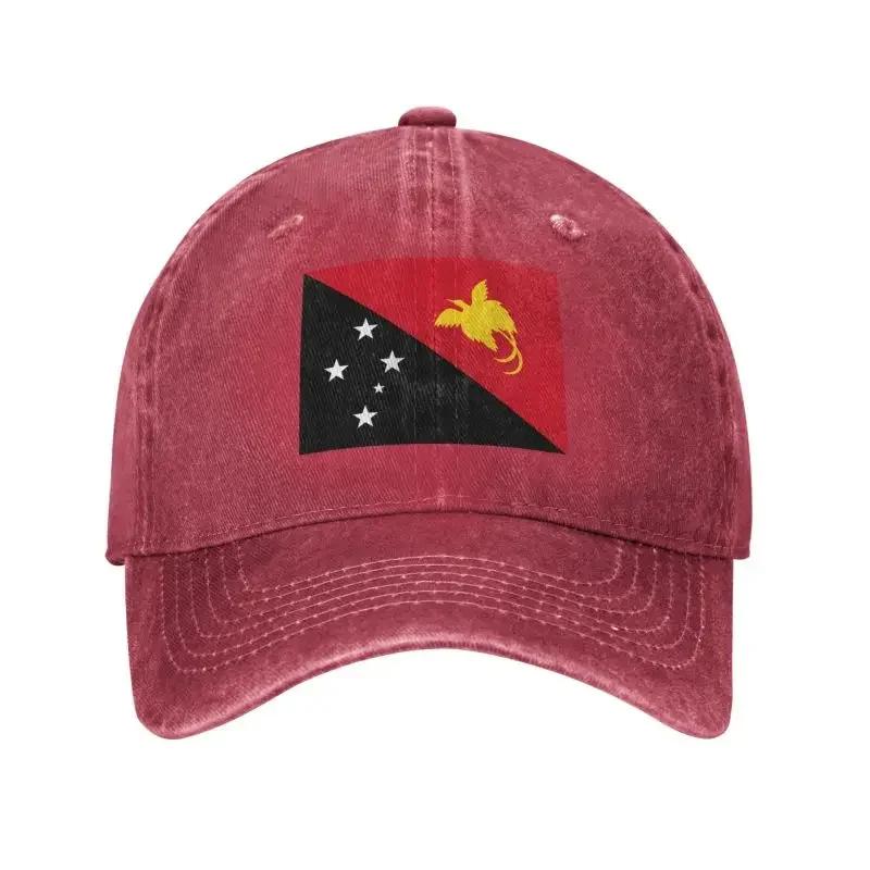 

Custom Cotton Flag Of Papua New Guinea Baseball Cap for Unisex Women Adjustable Dad Hat Streetwear Baseball Cap