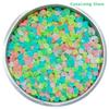 100Pcs/Bag Outdoor Luminous Stones Garden Pebbles Fish Tank Decoration Glow In Dark Mixed Color Pebble Rocks Aquarium Decor