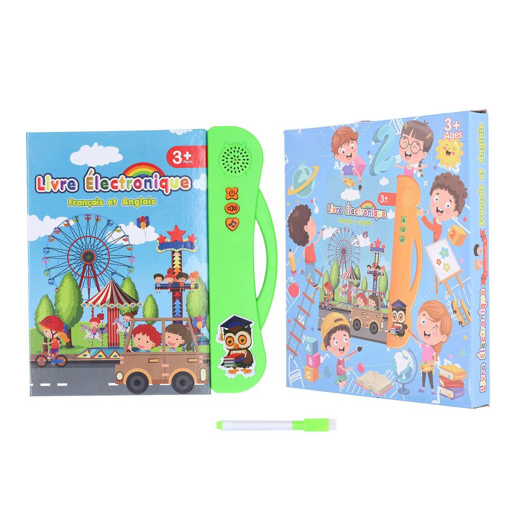 French Sound Book Children English Read Music Interactive Learning Book Educational Toy Birthday Gift