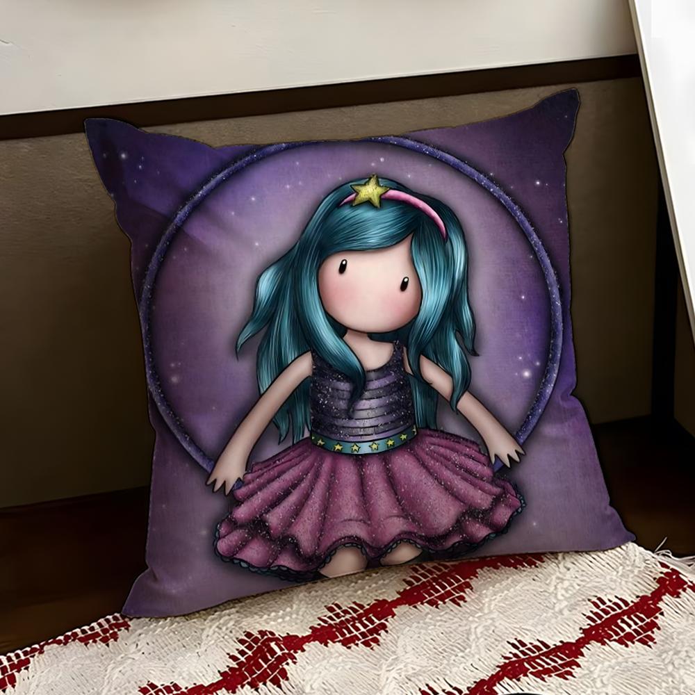 Cartoon SSantoro Gorjuss Cushion Cover Reversible Soft Durable Pillow Cover Home  Car MultiScene Use for Daily Comfort