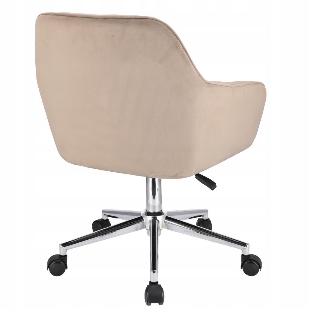 Napoli Beige Armchair On A Silver Foot