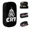 CR7 Football Soccer Pencil Cases Ronaldos Pen Holder Bag Girl Boy Big Capacity School Supplies Cosmetic Pencilcases