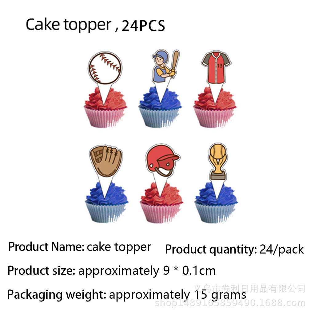 Baseball Baseball Themenparty Zubehör Geburtstagsdekorationen Einweg-Pappteller Pappbecher Papierservietten Tischdecke