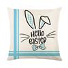 Cartoon Black and White Check Rabbit Print Pillow Cover Home Living Room Cushion Cover Pillow Cover