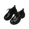Xingguangfang small leather shoes women's 2025 new college lace-up versatile platform casual shoes