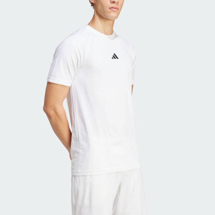 adidas Tennis Pro Seamless AEROREADY FreeLift Tee White Men Streetwear IT4024