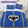 סט מצעים מודפס AFC Wimbledon כיסוי שמיכה ציפית לכרית קישוט לבית מתנת יום הולדת (1 * ציפה לשמיכה + 2 * ציפיות לכרית ללא מילוי)