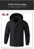 Men's Fleece-Lined Winter Workwear Set: Durable, Dirt-Resistant, Cold-Proof Clothing for Outdoor Construction.