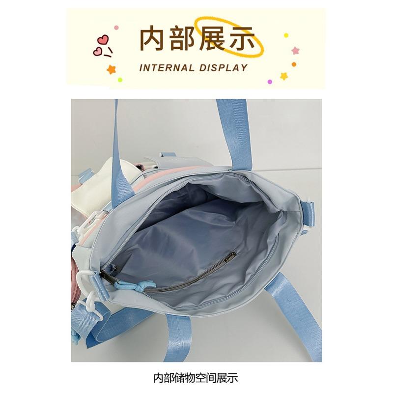 New Japanese Sweet And Cute Girl Diy Badge Ulzzang Ita Bag Casual And Fashionable Shoulder Crossbody Bag With Small Coin Purse