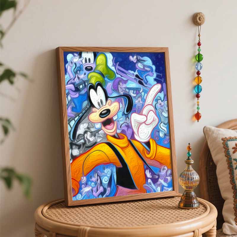 Disney Goofy Collage Paint By Number Kit Cartoon Drawing Canvas DIY Oil Picture Home Decor Wall Art Acrylic Painting Crafts 130