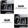 Central Water Cup Holder Panel Cover Trim for Dodge Ram 1500 + Carbon Fiber