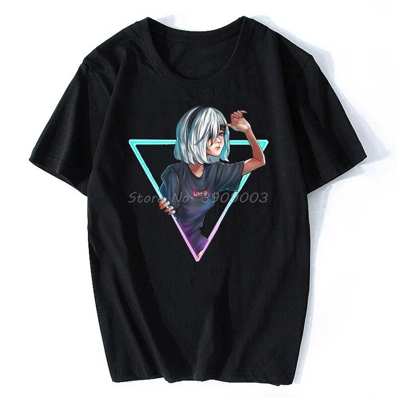

Nier Automata 2b Waifu Design Футболка унисекс Летние хлопковые футболки Harajuku Футболка Женская футболка унисекс