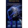 Q58-MAX Motorcycle Helmet Bluetooth Headset Intercom LED Lighting Dual 500M IP65 Rateddeep Waterproof Stereo FM Radio Interphone