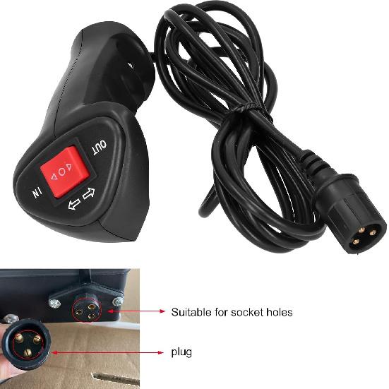 

Universal Winch Controller,Electric Winch Remote Control Controller with 9.2ft Cable for Socket Holde Plug for Car Off Road Vehicle