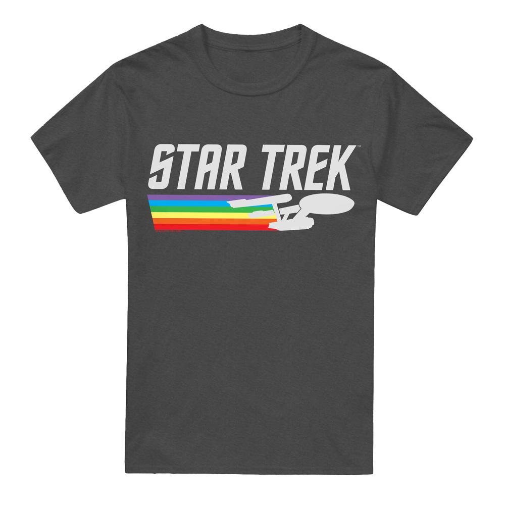 Star Trek Unisex Adult Rainbow Trail T-Shirt