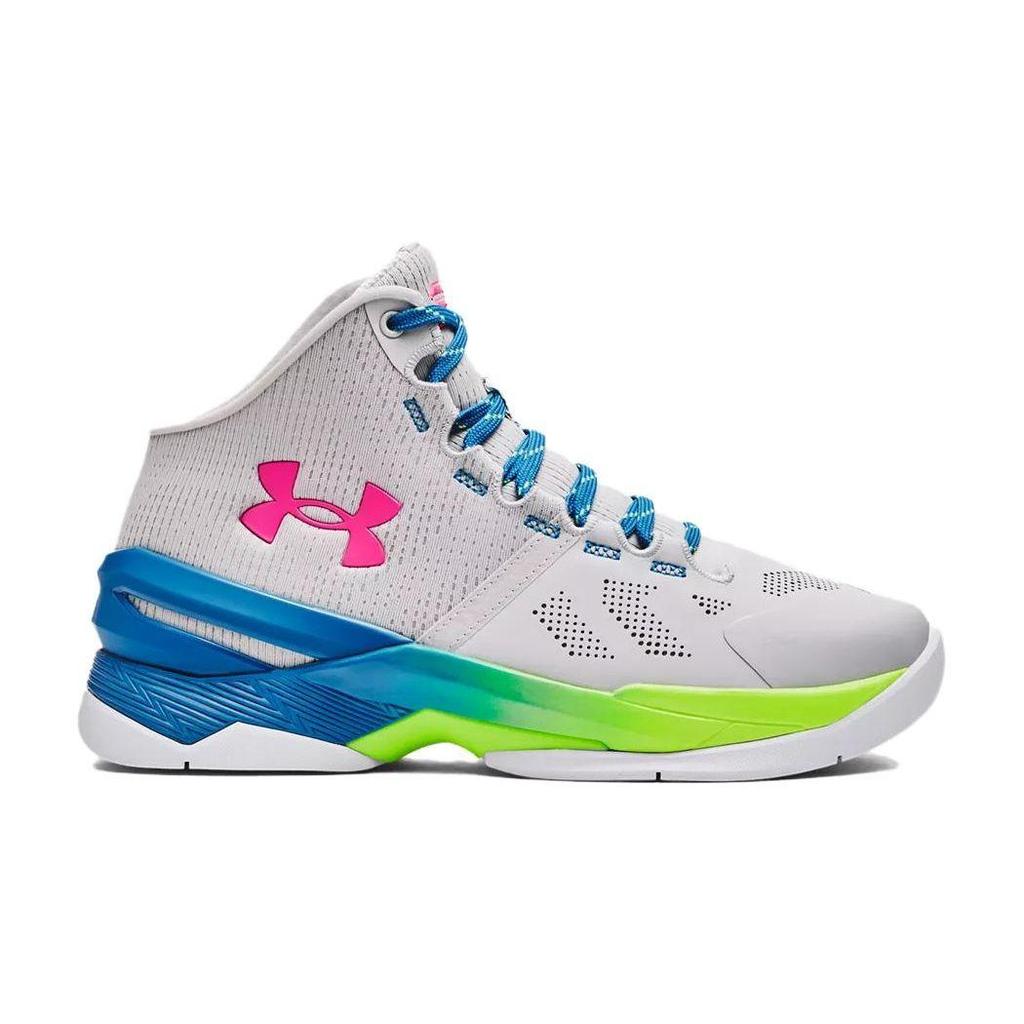 Under Armour Curry 2 Retro Splash Party Unisex White Multi Basketball Shoes 3026305-100