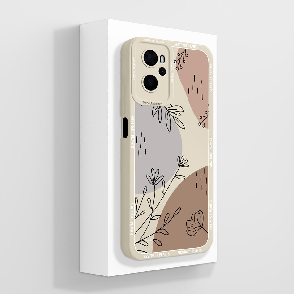 For Oppo Realme 9i Phone Case Aesthetic Style Back Cover For Realme9i 4G 5G Soft Liquid Silicone Full Protection Bumper Funda