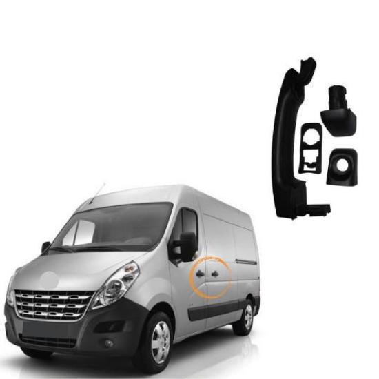 

Для Renault Master Mk3 III Opel Movano 2010 After Door Наружная ручка Open Set Средний и передний левый и правый высокое качество Oem 806075963R 806073022R 1 pcs