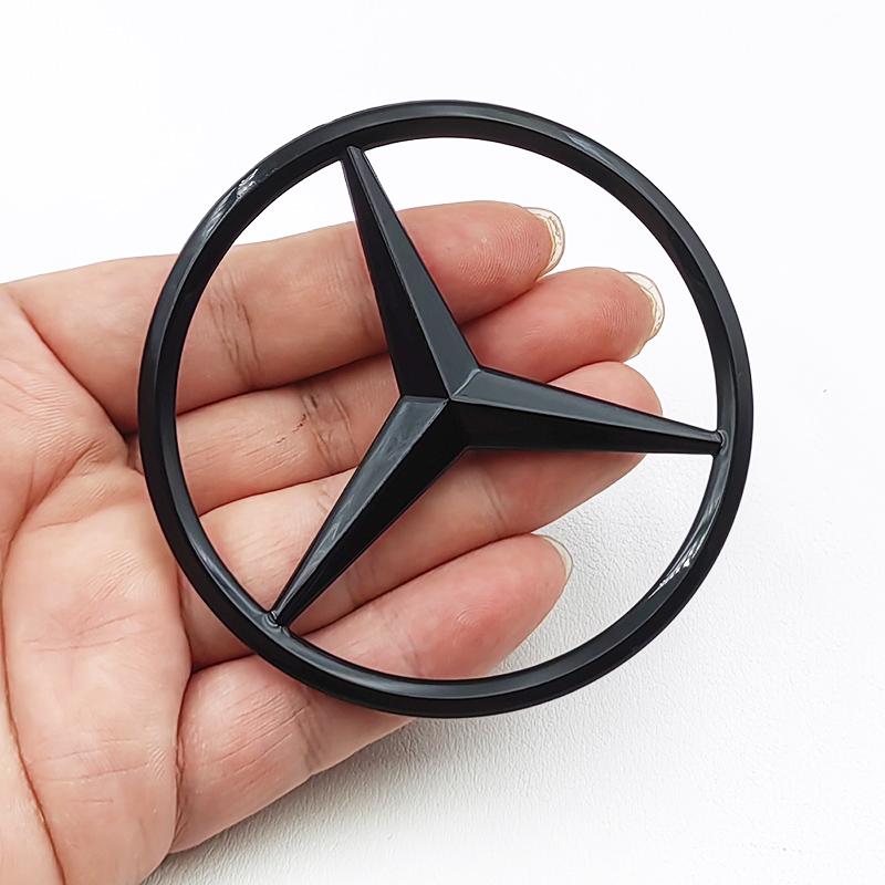 5pcs Set Emblem for Merceds Benz A45S W176 W177 Glossy Black Letters Sticker Fender Badge Rear Trunk Star Logo Car Accessories