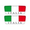 Italienische Flagge Aufkleber 3D-Kuppelform Kleine Größe Allgemeiner Gebrauch