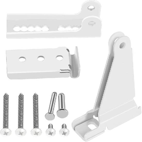 Кронштейн доводчика двери от шторма, часть доводчика двери, белый, пластик, защита дверей от сильного ветра белый