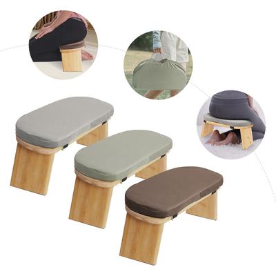 5° Foldable Kneeling Meditation Bench Free Standing Ergonomic Meditation Stool 180kg Max. Load Capacity