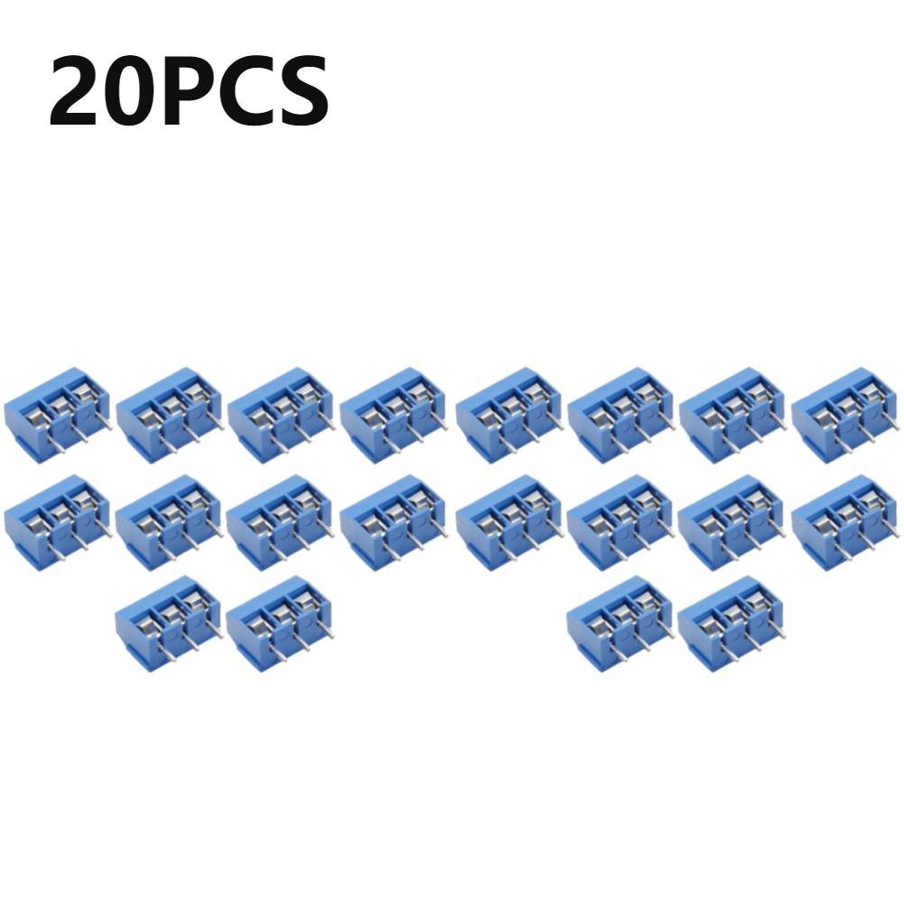 10Pcs PCB Mount Screw Terminal Block Connector Straight Pin 2P 3P KF301 PCB Screw Terminal Block Wire Connector for Arduino
