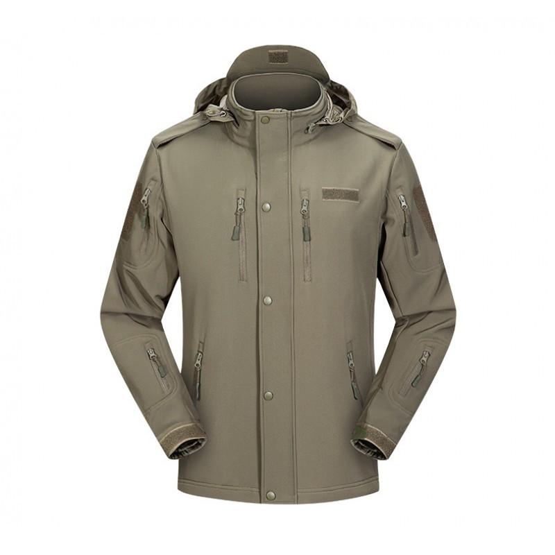 Soft-shell Assault Suit Sharkskin Multi-pocket Outdoor Military Fan Wind-proof Rain-proof Camouflage Jacket